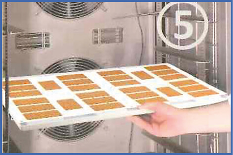 5. Riporre in abbattitore per 40 minuti